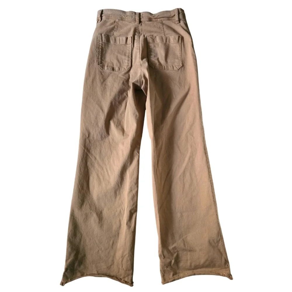 MARINE LAYER Bridget Full Length Pant Tobacco Women's 10 Raw Hem - Picture 11 of 13